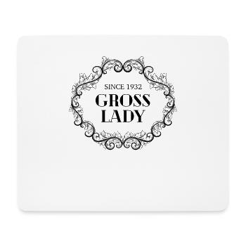 Drôle d’anniversaire Gross Lady depuis 1932 - Tapis de souris (format paysage) - blanc - Devant
