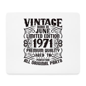 1971 Juni Geburtstag Legende - Mousepad (Querformat) - Weiß - Vorne