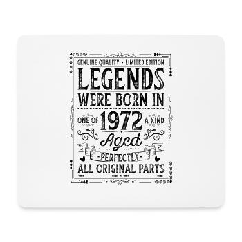 Original 1972 vintage vintage retro birthday - Mouse Pad (horizontal) - white - Front