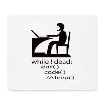 Softwareentwickler Programmierer Geschenk - Mousepad (Querformat) - Weiß - Vorne