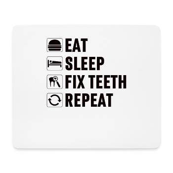 Zahnarzthelferin Zahnarzt Zahn - Mousepad (Querformat) - Weiß - Vorne