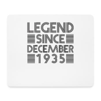 Legends birthday December 1935 born gift - Mouse Pad (horizontal) - white - Front