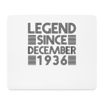 Legends birthday December 1936 born gift - Mouse Pad (horizontal) - white - Front