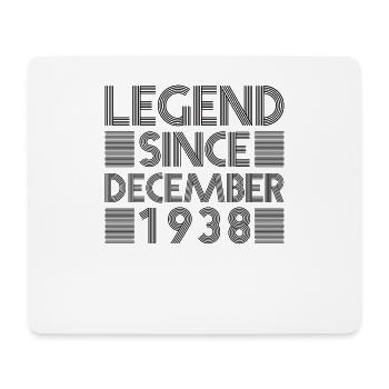 Legends birthday December 1938 born gift - Mouse Pad (horizontal) - white - Front
