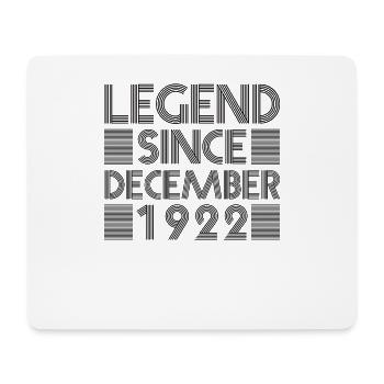 Legends birthday December 1922 born gift - Mouse Pad (horizontal) - white - Front