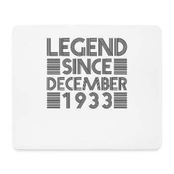 Legenden Geburtstag Dezember 1933 geboren Geschenk - Mousepad (Querformat) - Weiß - Vorne