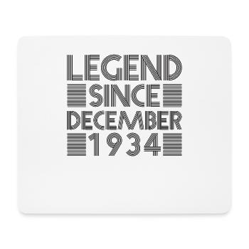 Legends birthday December 1934 born gift - Mouse Pad (horizontal) - white - Front