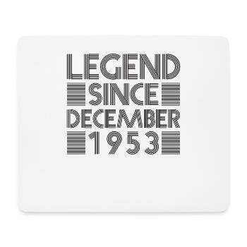 Legends birthday December 1953 born gift - Mouse Pad (horizontal) - white - Front