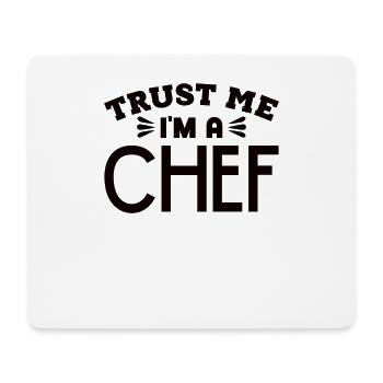 Chef Profession Gastronomie Cuisine Chapeau de Chef - Tapis de souris (format paysage) - blanc - Devant