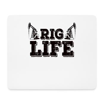 Bohrinsel Öl Gas Arbeiter Bohren Ölplattform - Mousepad (Querformat) - Weiß - Vorne