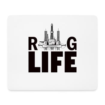 Bohrinsel Öl Gas Arbeiter Bohren Ölplattform - Mousepad (Querformat) - Weiß - Vorne