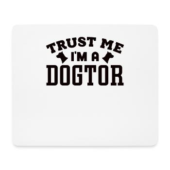 Doctor Wortspiel dog doctor veterinarian gift - Mouse Pad (horizontal) - white - Front