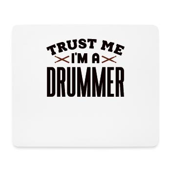 Schlagzeuger Drums Musiker - Mousepad (Querformat) - Weiß - Vorne