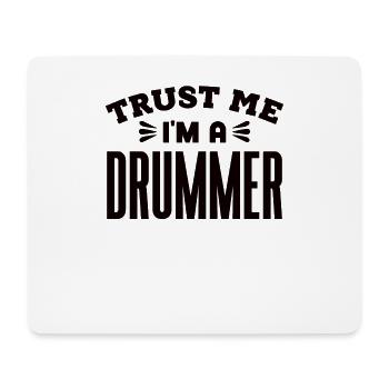 Schlagzeuger Drums Musiker - Mousepad (Querformat) - Weiß - Vorne