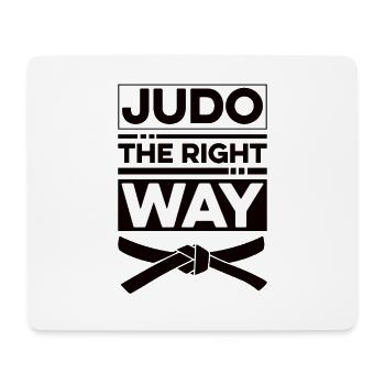 Asian Martial Arts Judoka Judo Fighter Geshenk - Mouse Pad (horizontal) - white - Front