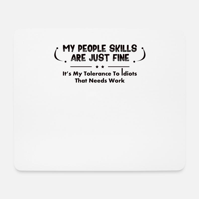 Sarkastischer Spruch - Mousepad (Querformat) - Weiß