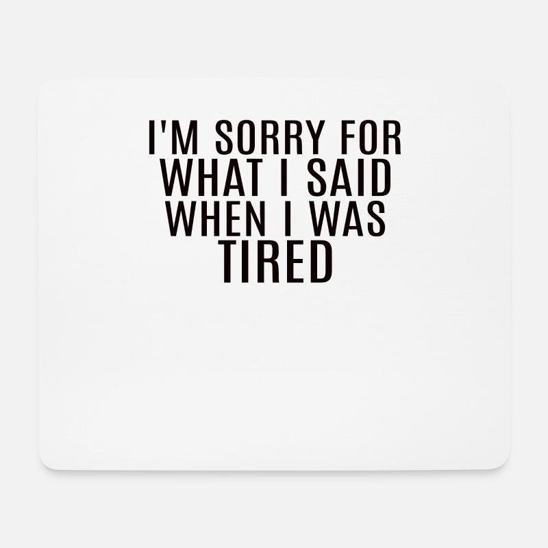 Sarkastischer Spruch - Mousepad (Querformat) - Weiß