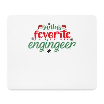 Santa's dearest engineer gift - Mouse Pad (horizontal) - white - Front