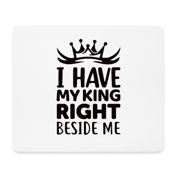 Newly married wedding couple partner look - Mouse Pad (horizontal) - white - Front