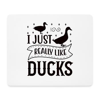 Entenfamilie Gummienten Badeente Entchen - Mousepad (Querformat) - Weiß - Vorne