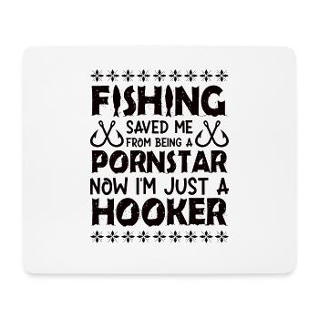 Therapy Fishing Lake Carp Angler Fisher Bait - Mouse Pad (horizontal) - white - Front