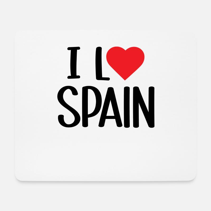 I love Spain - Mouse Pad (horizontal) - white
