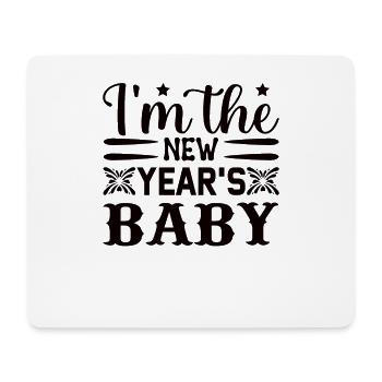 Baby Mama Sylvester neugeborene Geboren Neujahr - Mousepad (Querformat) - Weiß - Vorne