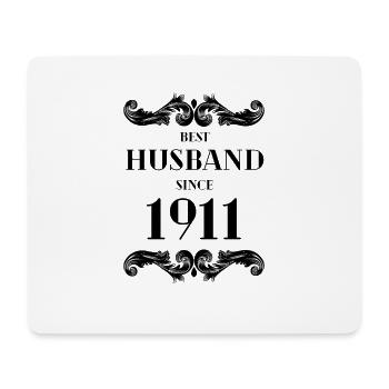 Bester Ehemann seit 1911 Hochzeitstag - Mousepad (Querformat) - Weiß - Vorne