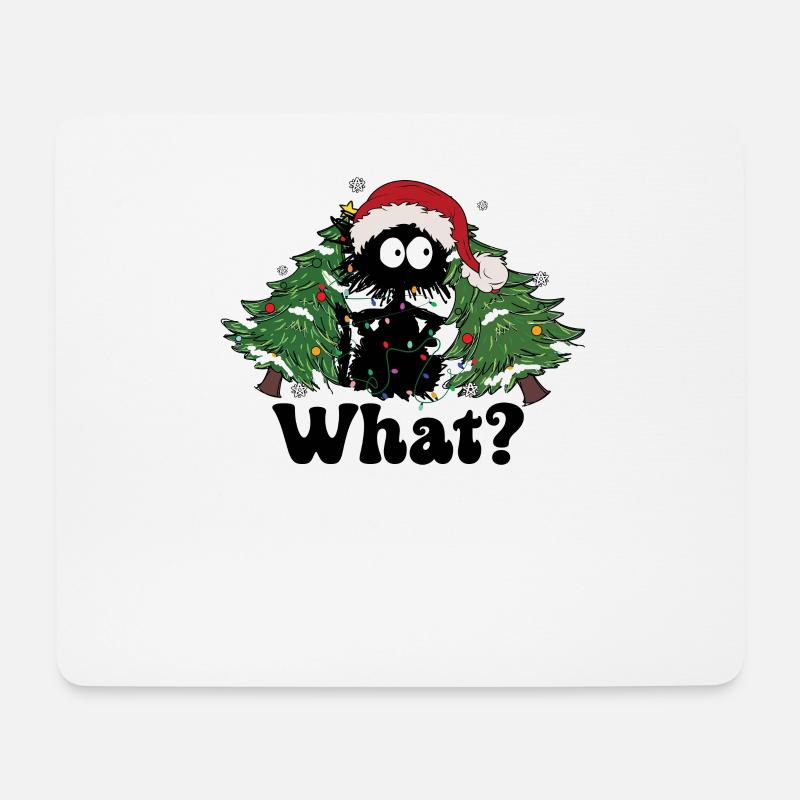 Katze Weihnachten Weihnachtskatze Geschenk - Mousepad (Querformat) - Weiß