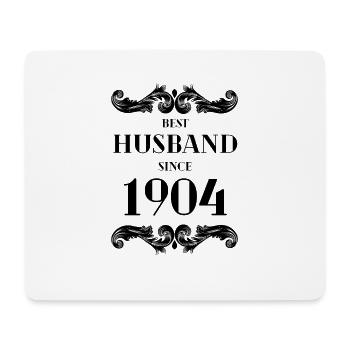 Meilleur mari depuis l’anniversaire de mariage de 1904 - Tapis de souris (format paysage) - blanc - Devant