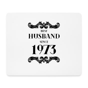 Bester Ehemann seit 1973 Hochzeitstag - Mousepad (Querformat) - Weiß - Vorne