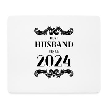 Meilleur mari depuis l’anniversaire de mariage 2024 - Tapis de souris (format paysage) - blanc - Devant