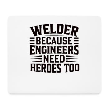 Schweißer Beruf Hitze Stahl Gas WIG MAG Schweißen - Mousepad (Querformat) - Weiß - Vorne