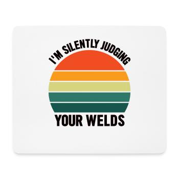 Welder Profession Heat Steel Gas TIG MAG Welding - Mouse Pad (horizontal) - white - Front