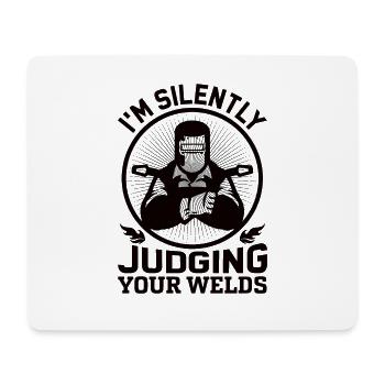 Schweißer Beruf Hitze Stahl Gas WIG MAG Schweißen - Mousepad (Querformat) - Weiß - Vorne