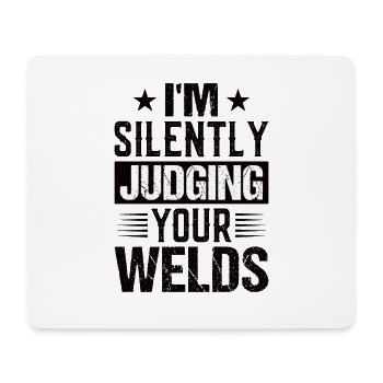 Schweißer Beruf Hitze Stahl Gas WIG MAG Schweißen - Mousepad (Querformat) - Weiß - Vorne