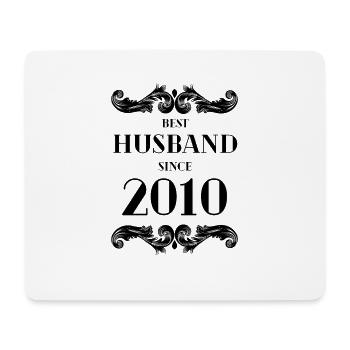 Best Husband Since 2010 Wedding Anniversary - Mouse Pad (horizontal) - white - Front