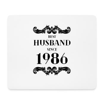 Bester Ehemann seit 1986 Hochzeitstag - Mousepad (Querformat) - Weiß - Vorne