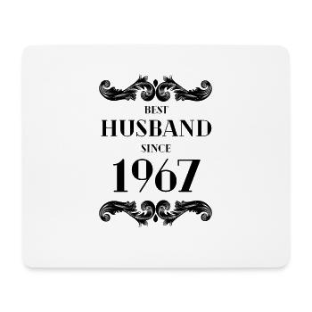 Bester Ehemann seit 1967 Hochzeitstag - Mousepad (Querformat) - Weiß - Vorne