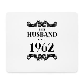 Bester Ehemann seit 1962 Hochzeitstag - Mousepad (Querformat) - Weiß - Vorne