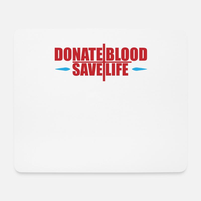 Blutspende Blutspenden Blutspender - Mousepad (Querformat) - Weiß