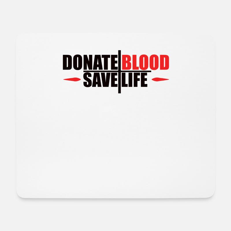 Blutspende Blutspenden Blutspender - Mousepad (Querformat) - Weiß