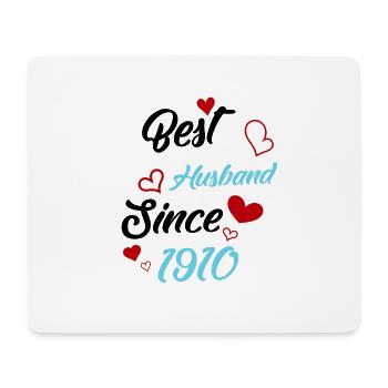 Bester Ehemann seit 1910 Hochzeit - Mousepad (Querformat) - Weiß - Vorne