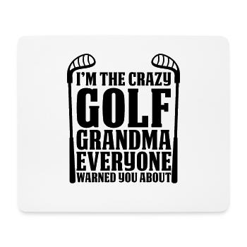The Golf Grandma Grandmother - Mouse Pad (horizontal) - white - Front