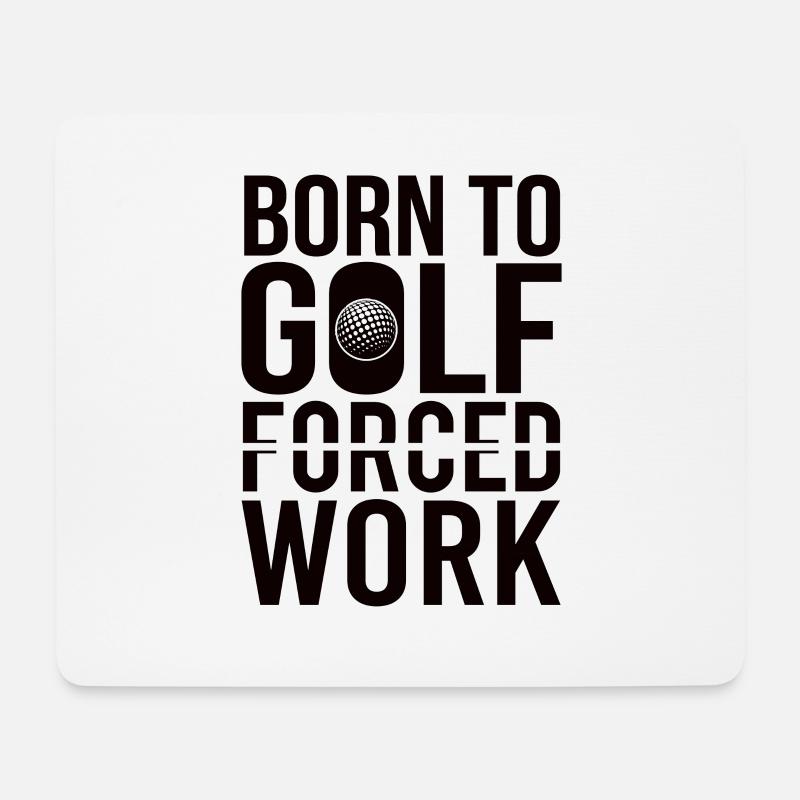 Golf Golfer Geschenk Hobby Verein Spruch - Mousepad (Querformat) - Weiß