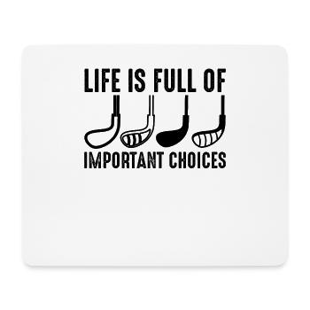 Golf Golfer Gift Hobby Club Quote - Mouse Pad (horizontal) - white - Front