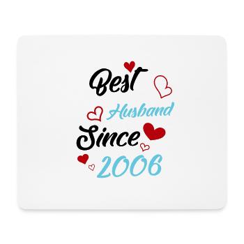 Bester Ehemann seit 2006 Hochzeit - Mousepad (Querformat) - Weiß - Vorne