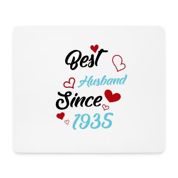 Best Husband Since 1935 Wedding - Mouse Pad (horizontal) - white - Front