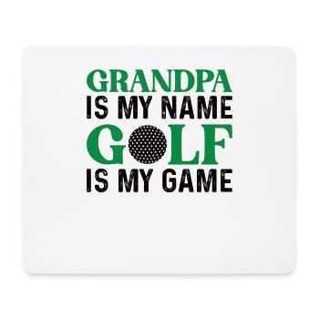 Golfer Opa Golfen Golf Sport Golfclub Rentner - Mousepad (Querformat) - Weiß - Vorne
