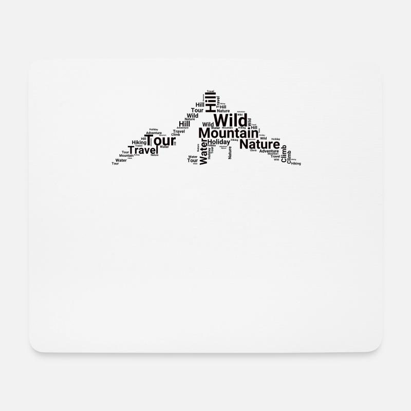 Wandern Camping Outdoor Sprüche Camper Wanderer - Mousepad (Querformat) - Weiß